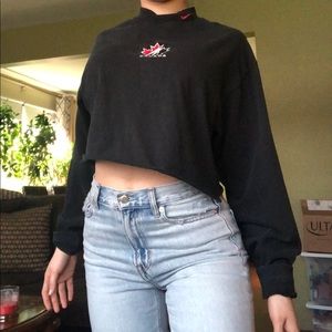 cropped vintage hockey top